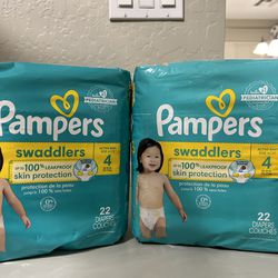 PAMPERS SWADDLERS SIZE 4 $7.00 EACH 