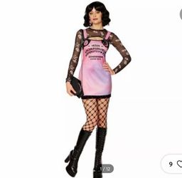 Tie Dye Ouija Board Dress and stockings