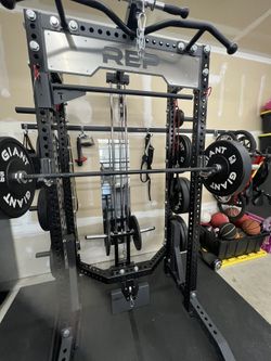 Rep fitness lat pull down/low row attachment