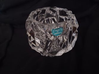 Tiffany And Co Crystal Rock Cut Candle Holder