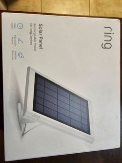 Ring solar panel