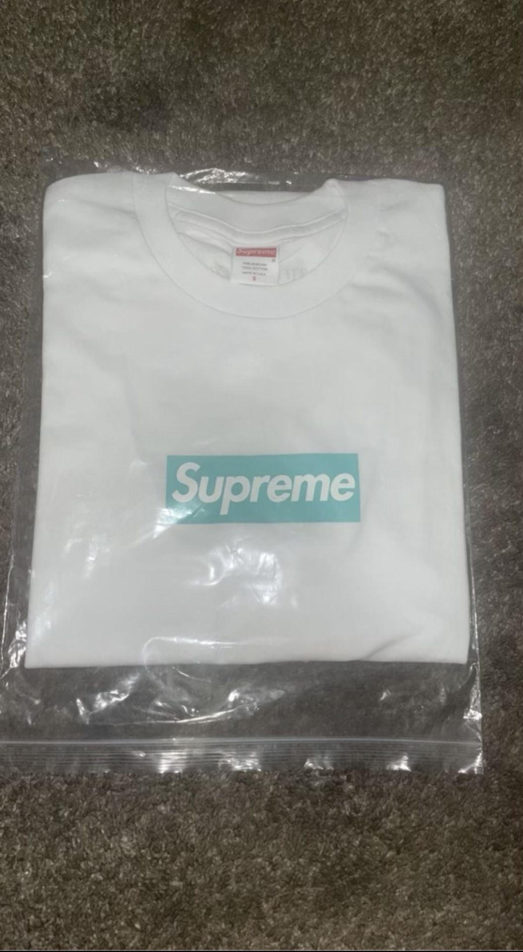 Brand New Supreme Tiffany & Co. Box Logo Tee White size S