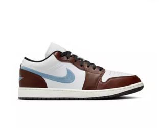 Air Jordan 1 Low SE "White/Blue Grey/Black/Sail" Men's Shoes