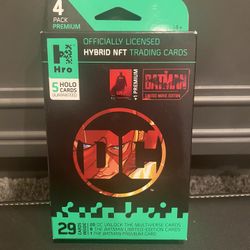 DC Unlock The Multiverse Hro Hybrid NFT Trading Cards: Chapter 1 4-Pack Premium Booster Box