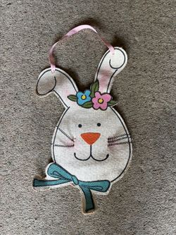 Bunny-shaped wall hanging