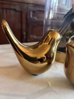 Pair Of Gold Birds 