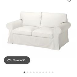 Beautiful IKEA Loveseat, Like New, White