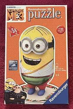 Despicable Me 3 Minions Ravensburger 3D Puzzle 54 Pieces NEW!