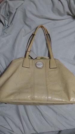 Baby Yellow Leather COACH Purse