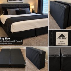 King-Size Split Box Springs – Ashley Furniture – $80 OBO