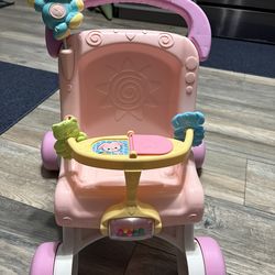 Fisher-Price Vintage Musical Brilliant Basics Stroll Along Walker