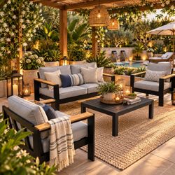 Outdoor Patio Furniture Set with Coffee Table.brand new in box