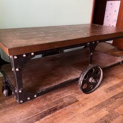 Industrial Farmhouse Coffee & Side Table