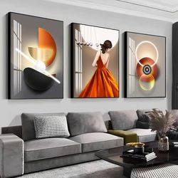 Pasocel Wall Art - Size: 24" X 16" X 3 pieces