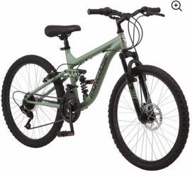 New awesome 😎 full suspension disk brakes 24” tires mongoose mountain bike bicycle 4’6” to 5’6”