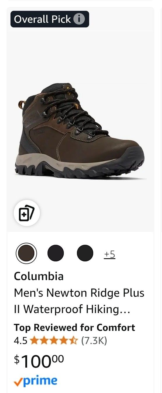 Columbia Newton Ridge II Waterproof Hiking Boots