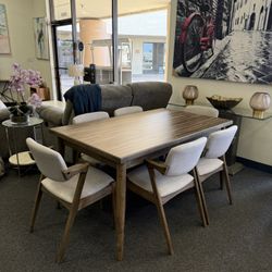 Dining set with table and 6 chairs 