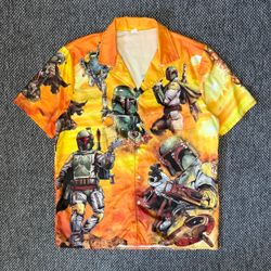 STAR WARS BUTTON UP SHIRT SIZE LARGE