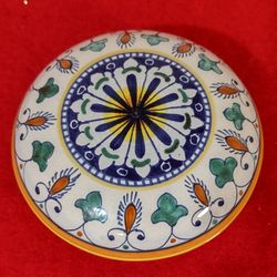 Vintage Ceramic Trinket Dish Jewelry Antonella 16/7  Artist Signed Made in Italy.