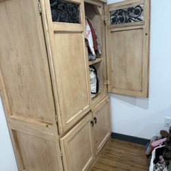 wood Closet Hutch