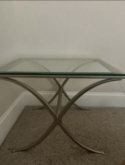 2 Glass side Table