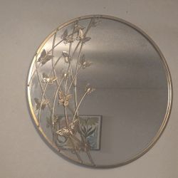Gold Metal Butterfly Mirror