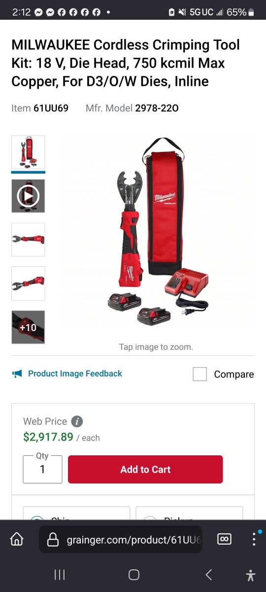 Milwaukee Crimper M18 Fuel