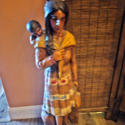Native Statues For Pair