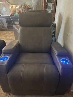Leather Recliner Chair With led Lights