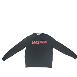 Alexander Mcqueen, Red And Black Sweatshirt