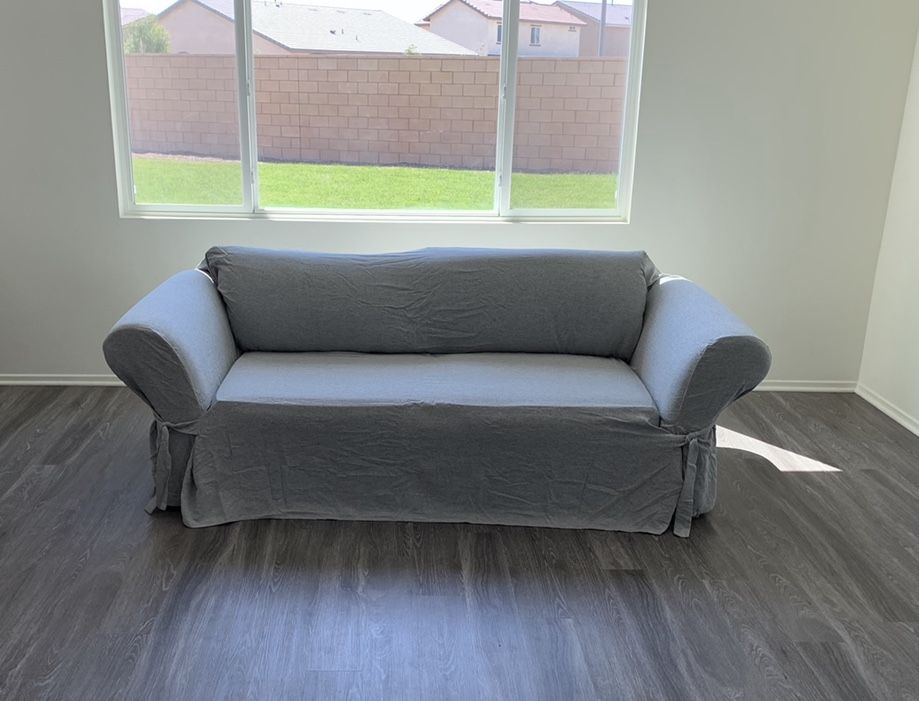 Couch with slip cover