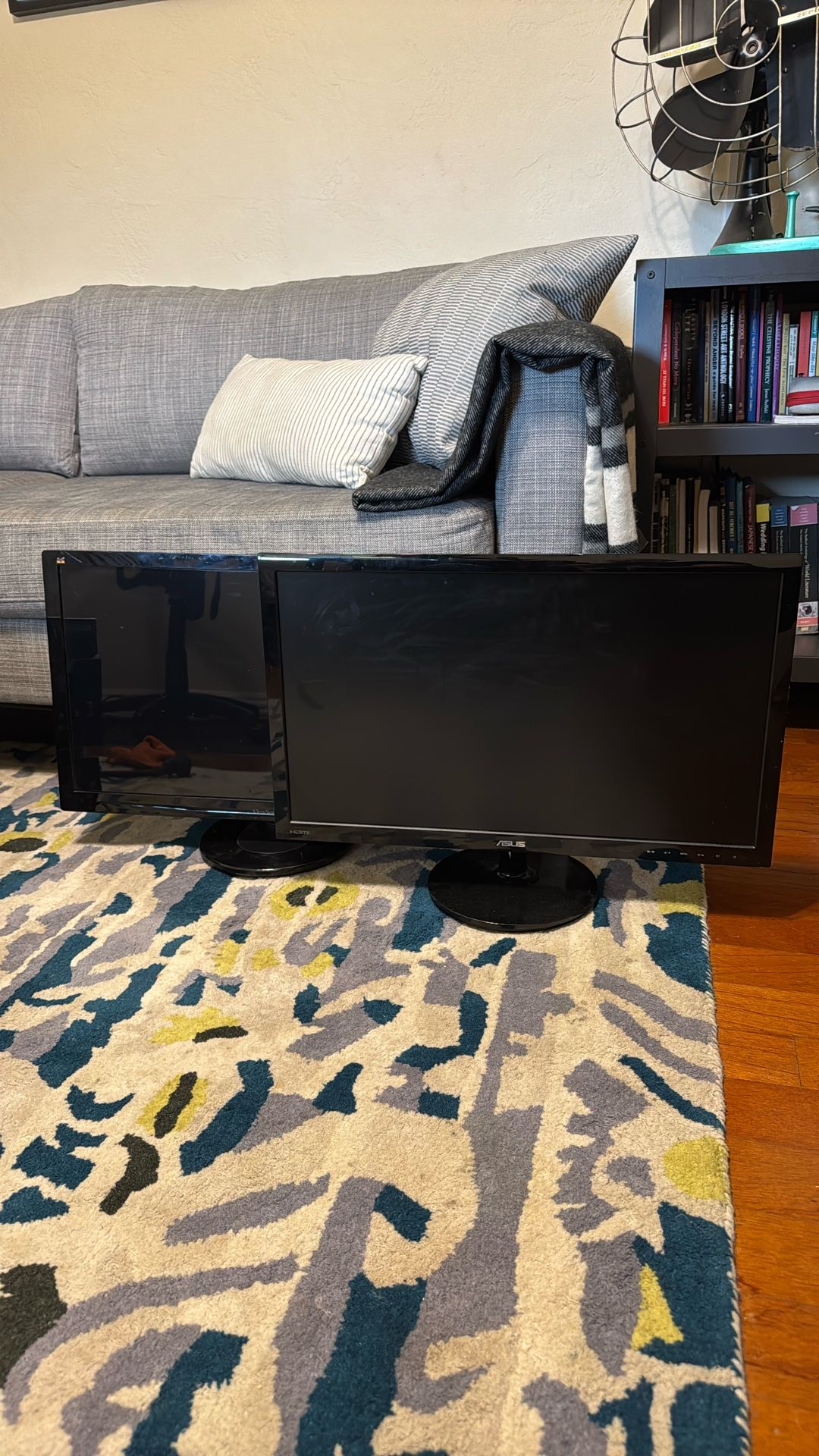 Two 24” Monitors - ASUS And ViewSonic 