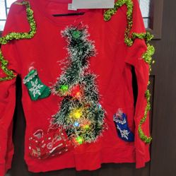 Adult Med Christmas Ugly Crew Neck 