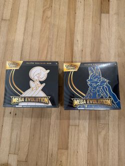 Mega Evolution Gardevoir Lucario ETB Elite Trainer Box Set of 2 sealed