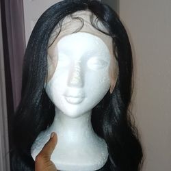 Heat Resistant Black Synthetic Lacefront 