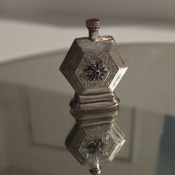 Stunning Antique Sterling Silver Perfume Bottle