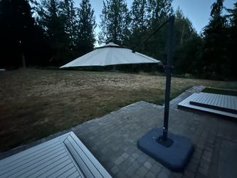 11 ft patio umbrella with lights