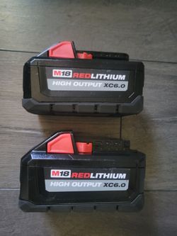 Milwaukee M18 XC6.0 Batteries (2-pack)