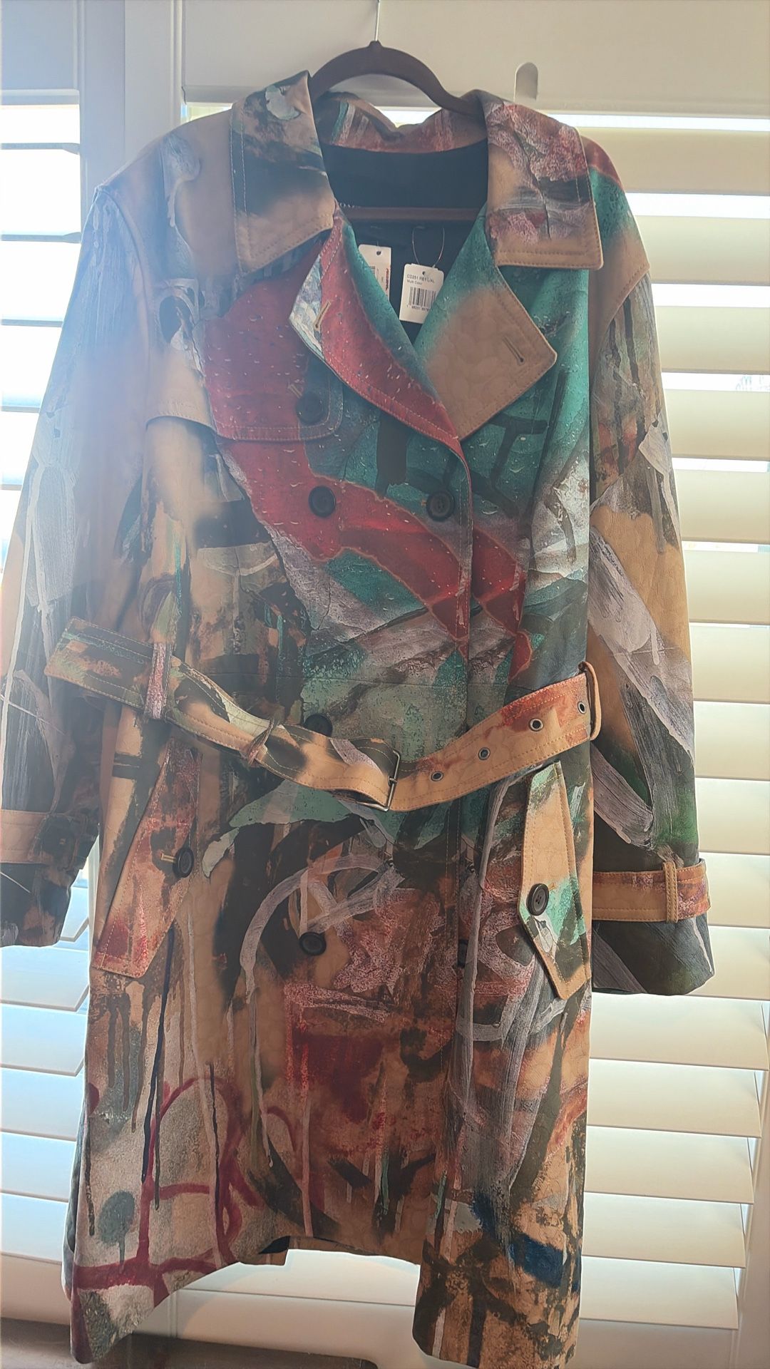 BRAND NEW LEATHER COACH COAT