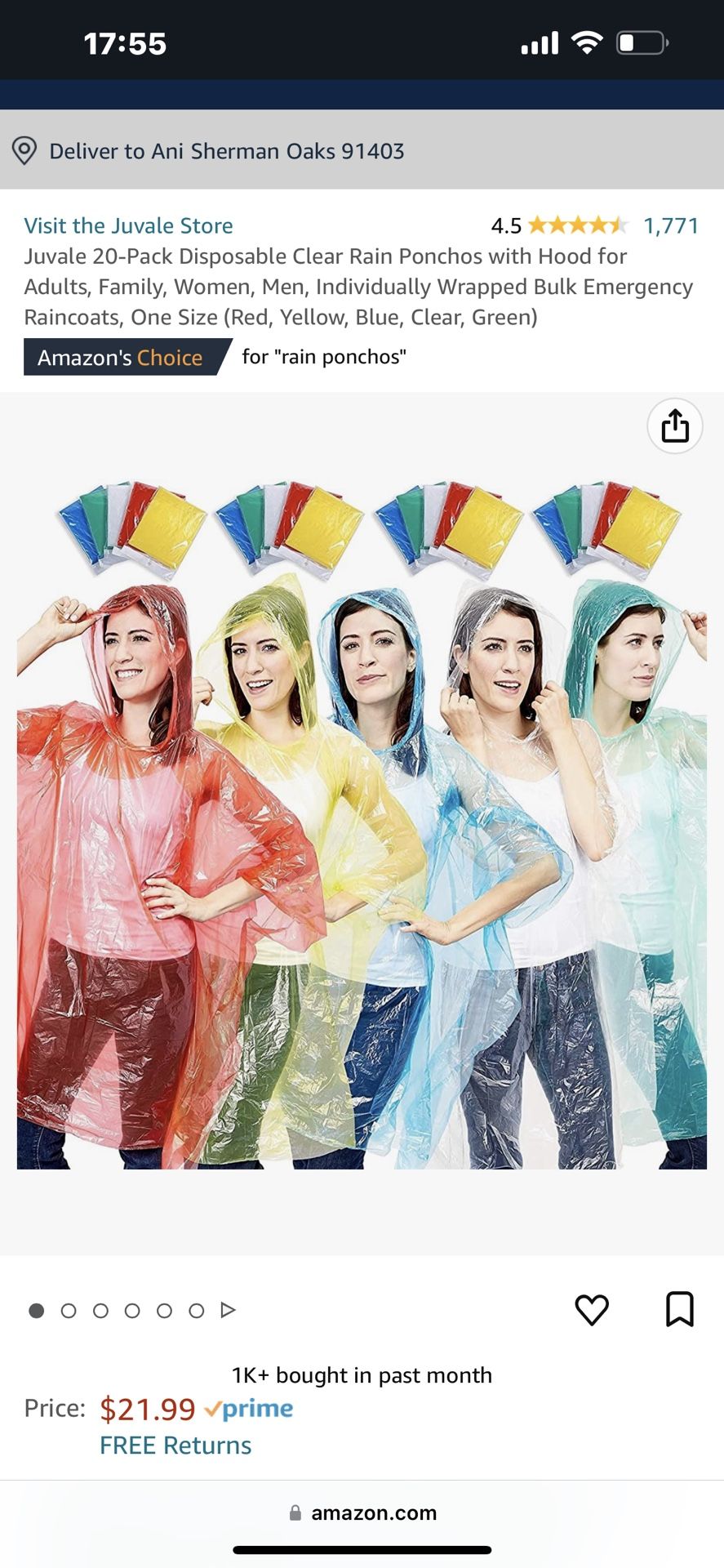 Rain Poncho Raincoat With Hoodie (approx 100 Pieces) One Size Fits