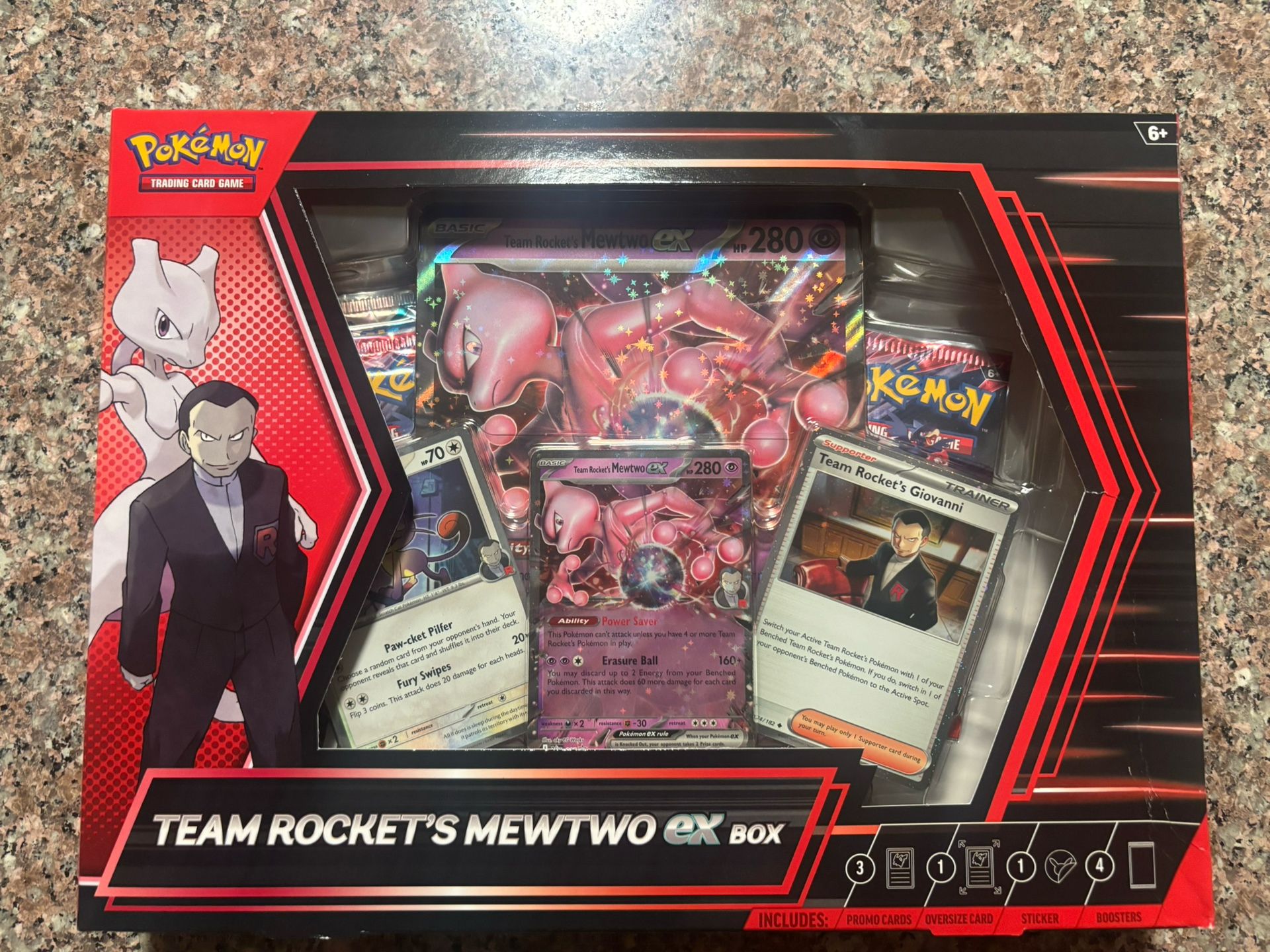 Pokémon Team Rockets MewTwo EX Box
