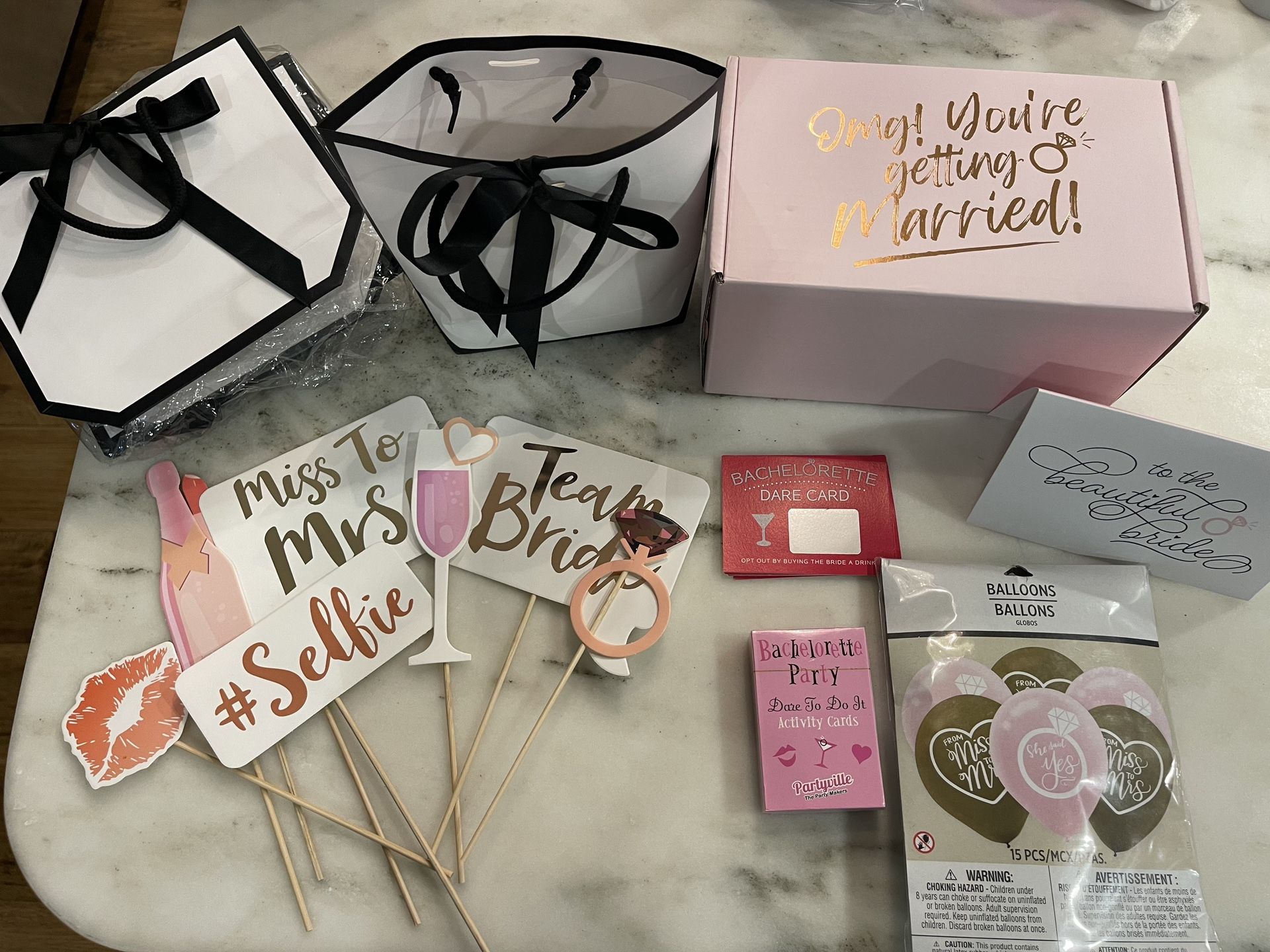 Ultimate Bachelorette Party Bundle – Accessories, Games, & Decor 🎉👰