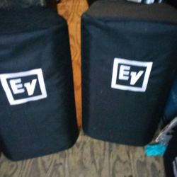 Pair of ev. 12 inch powered speakers brand new must sell