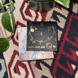 Alex and Ani Charm (G) Bangle Bracelet 