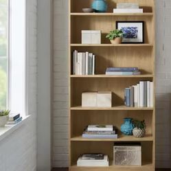 (Braxten)Light Oak 6 -Shelf  Bookcase-New In Box!