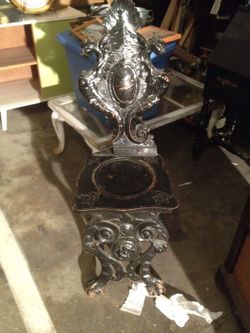 Antique wood carved chair