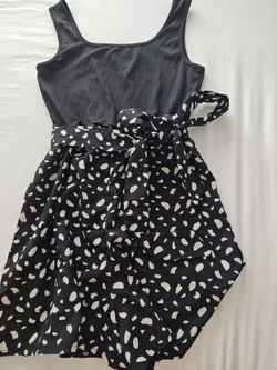 Black Two-Tone shorts with Spotted Skirt (SM)