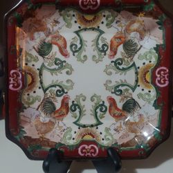 Decorative Plate 8"/8" Asian Inspired