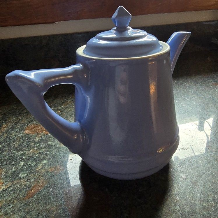 Hall China Musical Teapot Vintage Blue