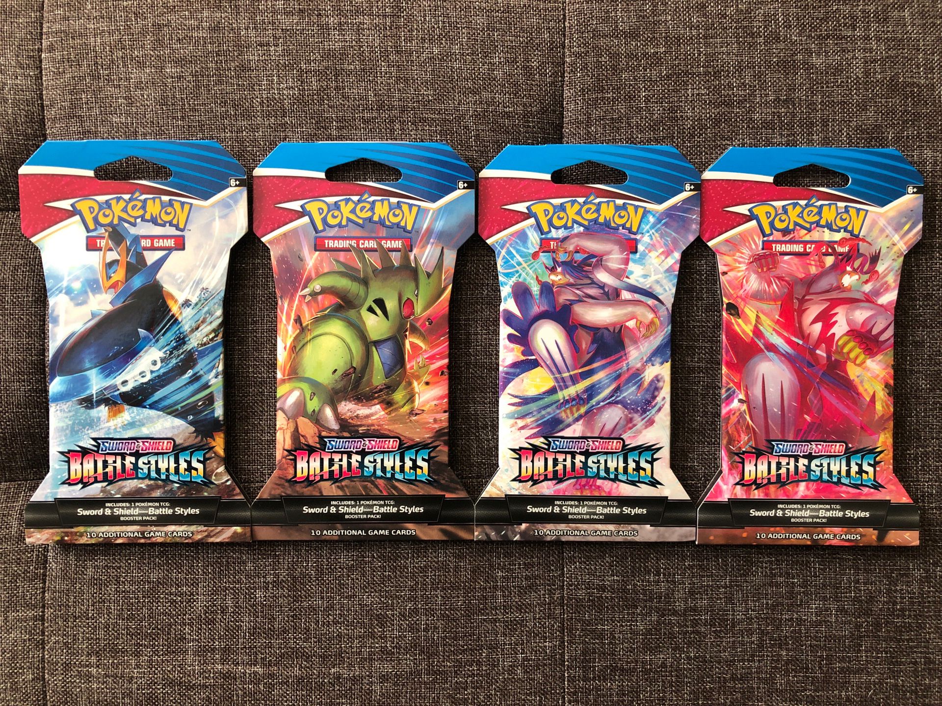 Pokemon TCG Battle Styles Booster Packs - Full Art Set